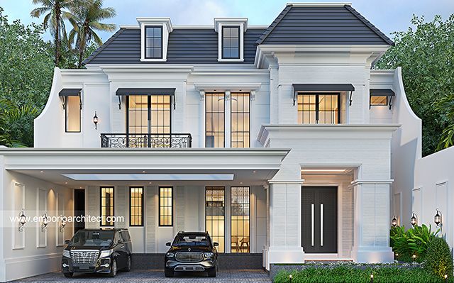 Mr. MMT 1840 Classic Modern House 2 Floors Design - Jakarta