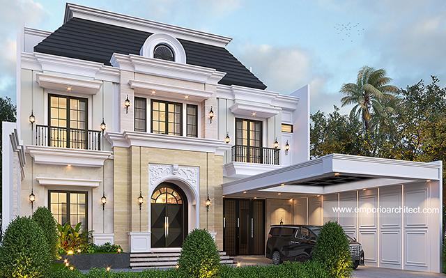 Mrs. LYL 1187 Classic Modern House 2.5 Floors Design - Batam