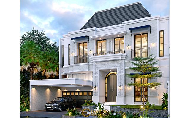 Desain Rumah Klasik Modern 2.5 Lantai Bapak ARS 1064 di  Jakarta