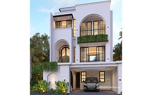 Mrs. Lia Classic Modern House 3 Floors Design - Bintaro, Jakarta Selatan