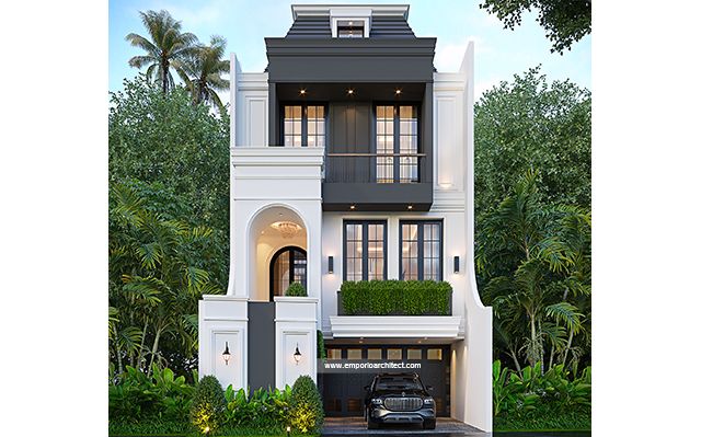 Mr. RFK 1846 Mediterranean Modern House 3 Floors Design - Pesanggrahan, Jakarta Selatan