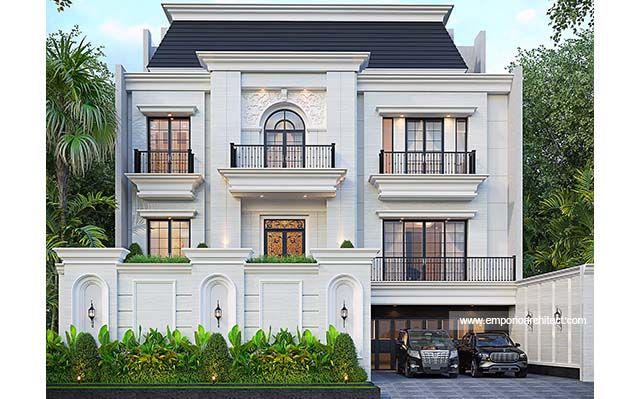 Mrs. YRK 1698 Classic Modern House 4 Floors Design - Menteng, Jakarta Selatan