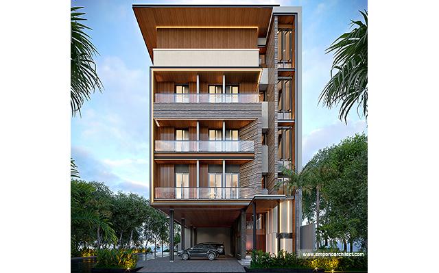 Mrs. Wahyu 1594 dan Mrs. Mega Modern Boarding House 5 Floors Design - Jakarta Pusat