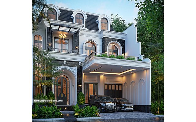 Mrs. ANS Mediterranean House 3 Floors Design - BSD, Tangerang Selatan