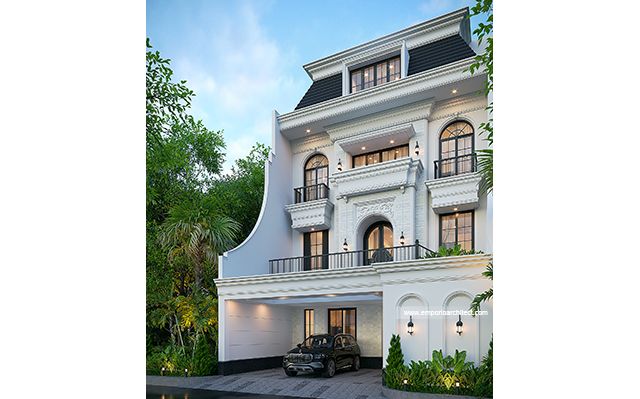 Mr. MHN 1983 Mediterranean House 4 Floors Design - Pluit, Jakarta Utara