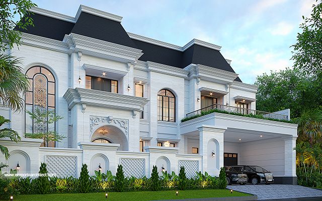 Mr. SML 2129 Mediterranean Classic House 2 Floors Design - Sidoarjo, Jawa Timur