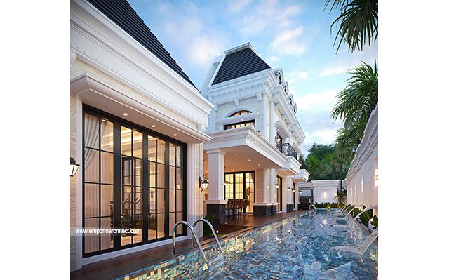 Mrs. LMA 1953 Mediterranean Classic House 2 Floors Design - Solo
