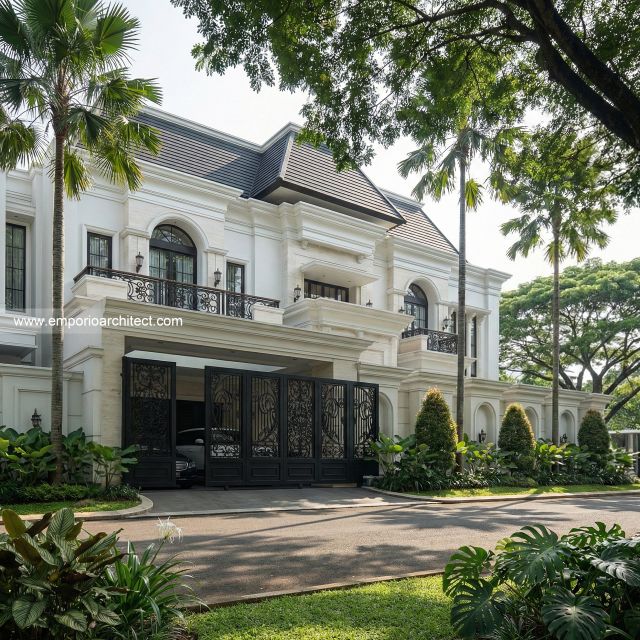 Desain Rumah Klasik Modern 2 Lantai Bapak GL 2303 di  Pulo Mas, Jakarta Timur
