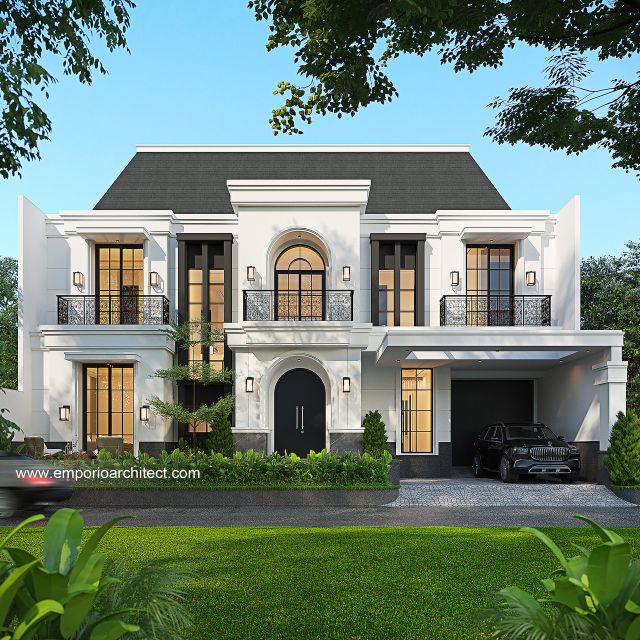 Mr. ALX Mediterranean Classic House 2 Floors Design - Cinere, Depok