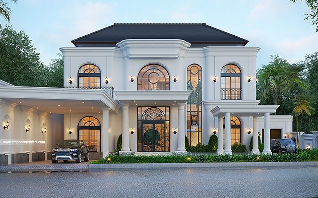 Mrs. NN 2124 Mediterranean Classic House 2 Floors Design - Pekalongan, Jawa Tengah