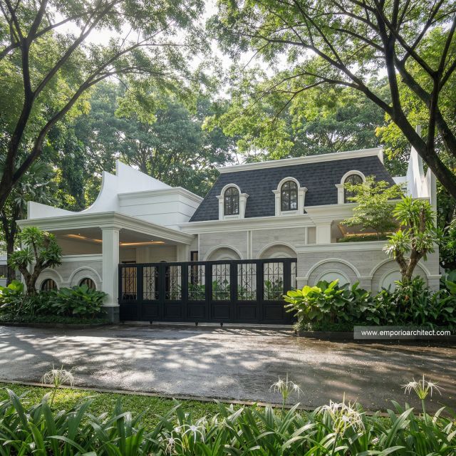 Mrs. MRT Mediterranean Classic House 2 Floors Design - Pekanbaru