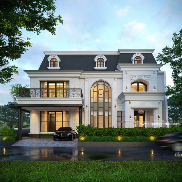 Mr. YLT Mediterranean Classic House 2 Floors Design - Samarinda