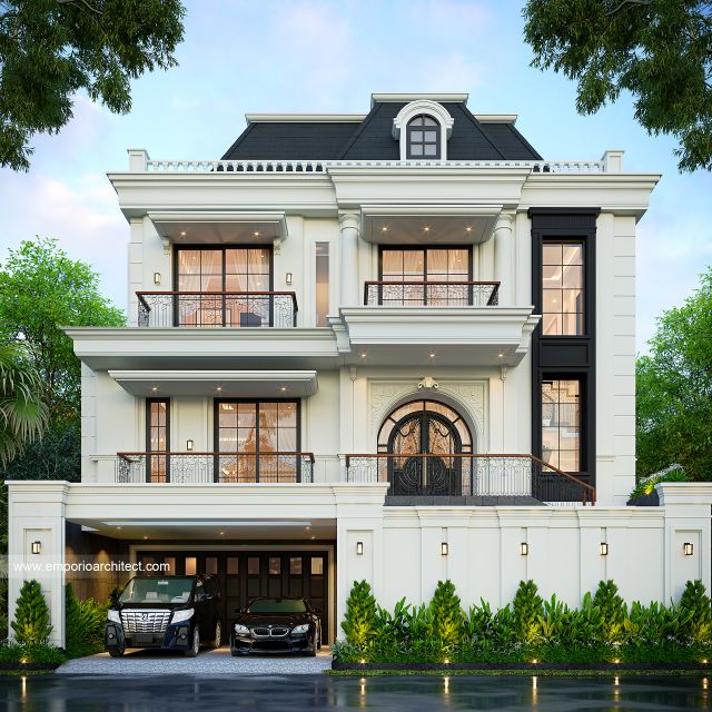 Mrs. GST Mediterranean Classic House 3 Floors Design - Yogyakarta