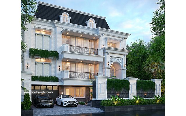 Mrs. SDH 2148 Mediterranean Classic House 3 Floors Design - Surabaya