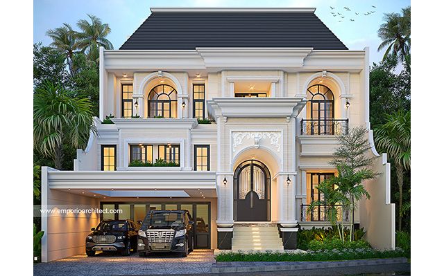 Mr. TMB 2061 Mediterranean Classic House 3 Floors Design - BSD, Tangerang Selatan