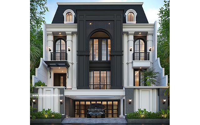 Mrs. TN 2155 X Mediterranean Classic House 3 Floors Design - Jakarta Selatan