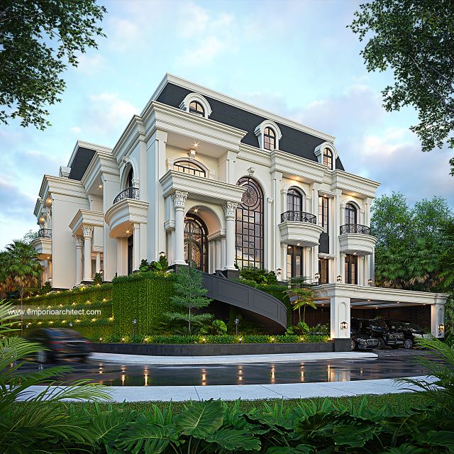 Mrs. STF and Mr. HDR Mediterranean Classic House 4 Floors Design - PIK 2, Tangerang