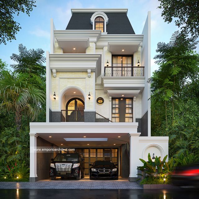 Mrs. DSS Mediterranean Classic House 4 Floors Design - Ancol Barat, Jakarta Utara
