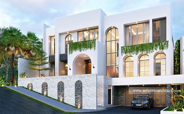 Desain Rumah Santorini 2.5 Lantai Ibu LND 1011 di  Jakarta