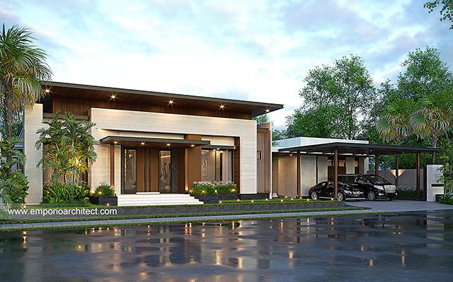 Desain Rumah Modern 1 Lantai Bapak AB dan Ibu RL 1559 di  Lombok