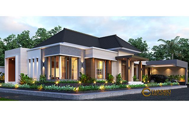 Desain Rumah Modern 1 Lantai Bapak Muslim di  Sumatera Selatan