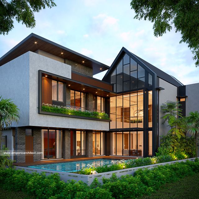 Mrs. DL Modern House 2 Floors Design - Cipete, Jakarta Selatan