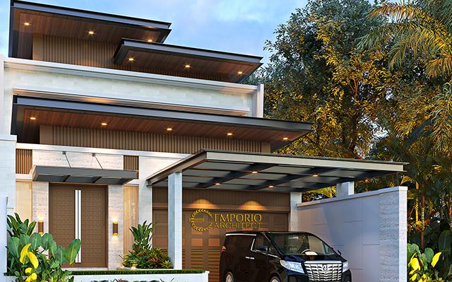 Desain Rumah Modern 2 Lantai Mr. N di  Makassar