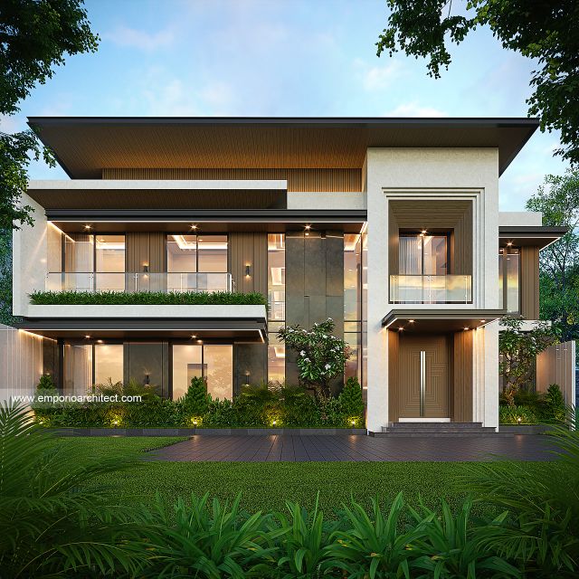 Mrs. ISN Modern House 2 Floors Design - Surakarta