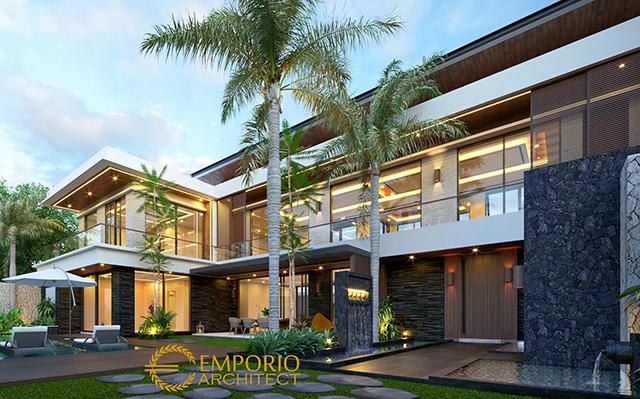 Desain Villa Modern 2 Lantai Bapak SKR di  Badung, Bali