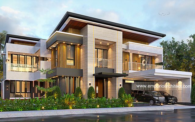 Mr. RDY Modern House 2 Floors Design - Lampung