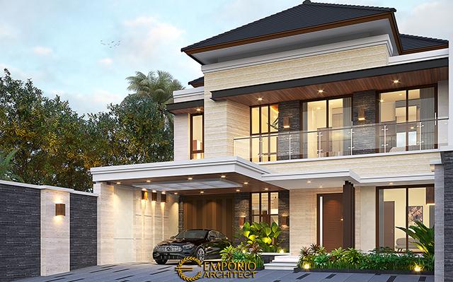 Desain Rumah Modern 2 Lantai Ibu Andung di  Yogyakarta