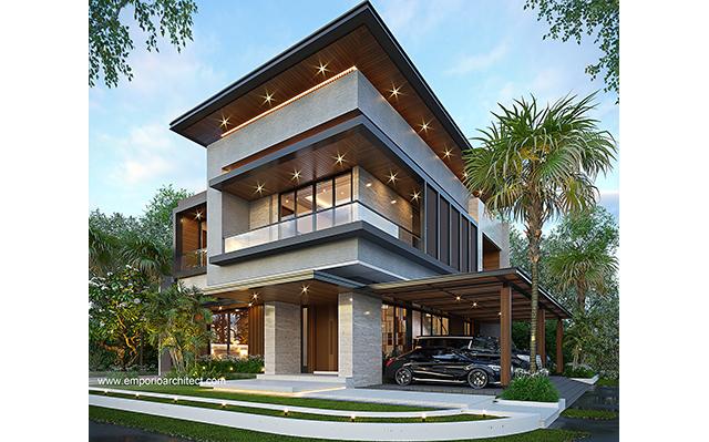 Mr. YKV 1525 Modern House 2 Floors Design - Alam Sutera, Tangerang