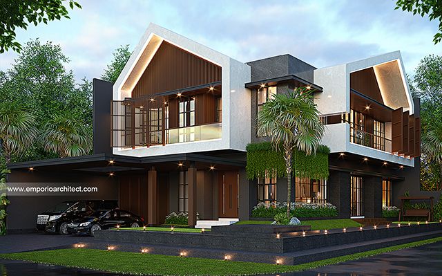 Mr. GLB 1847 Modern House 2 Floors Design - Jawa Timur