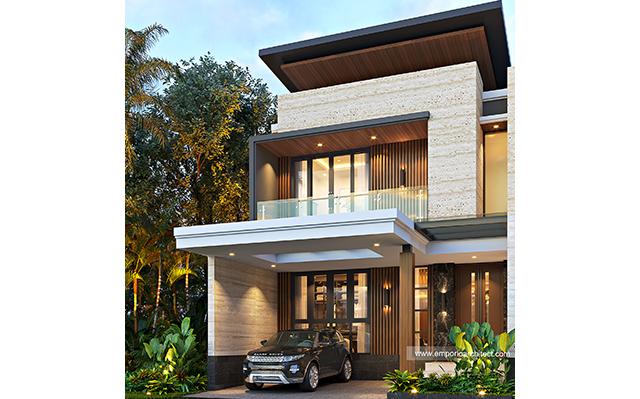 Desain Rumah Modern 2 Lantai Bapak Hendri di  Jambi
