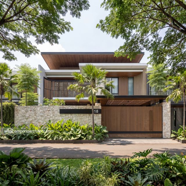 Desain Rumah Modern 2 Lantai Bapak KDI di  Bangli, Bali