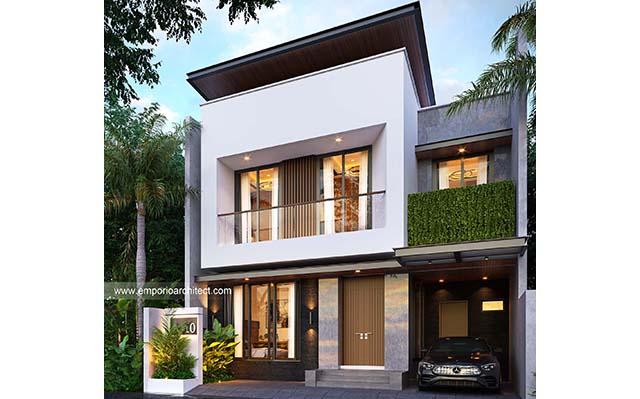 Desain Rumah Modern 2 Lantai Ibu FLA 1371 di  Jakarta Barat