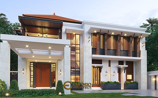 Desain Rumah Villa Bali Modern 2 Lantai Ibu Dini di  Yogyakarta