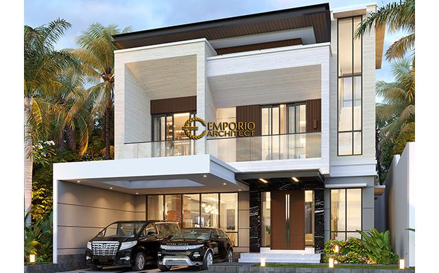 Desain Rumah Modern 2 Lantai Ibu Ika di  Batu, Malang, Jawa Timur