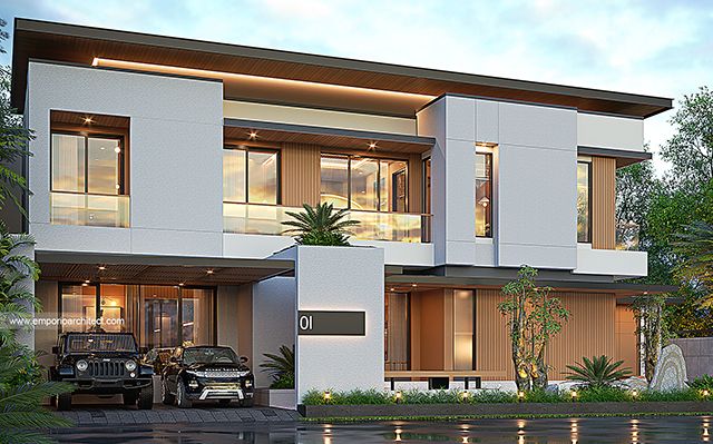 Mr. SDK 2096 Modern House 2 Floors Design - Palembang