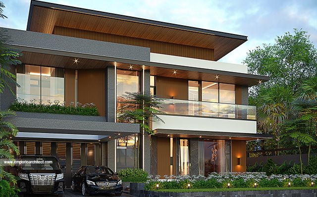 Mrs. SRB 1998 Modern House 2 Floors Design - Batam