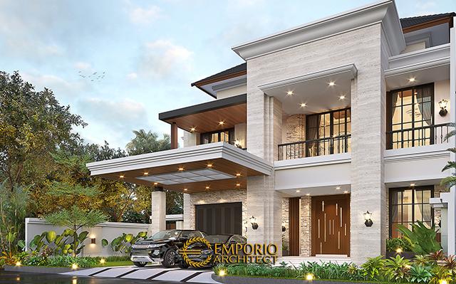 Desain Rumah Modern 2 Lantai Ibu Endar di  Yogyakarta
