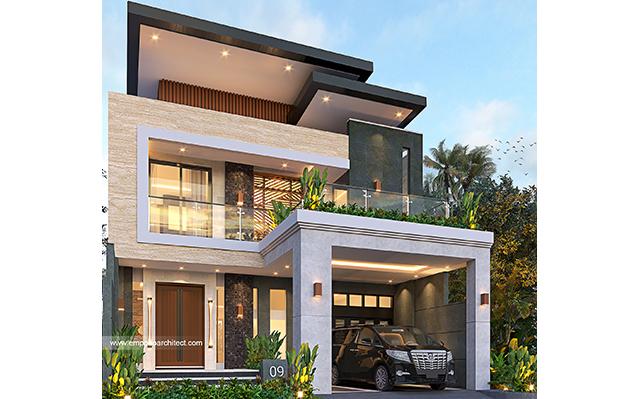 Mr. Jordan Modern House 2 Floors Design - Makassar