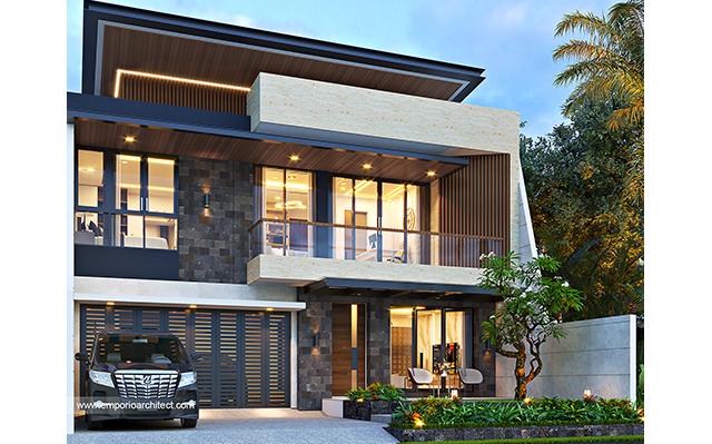 Desain Rumah Modern 2 Lantai Bapak Daniel di  Jakarta