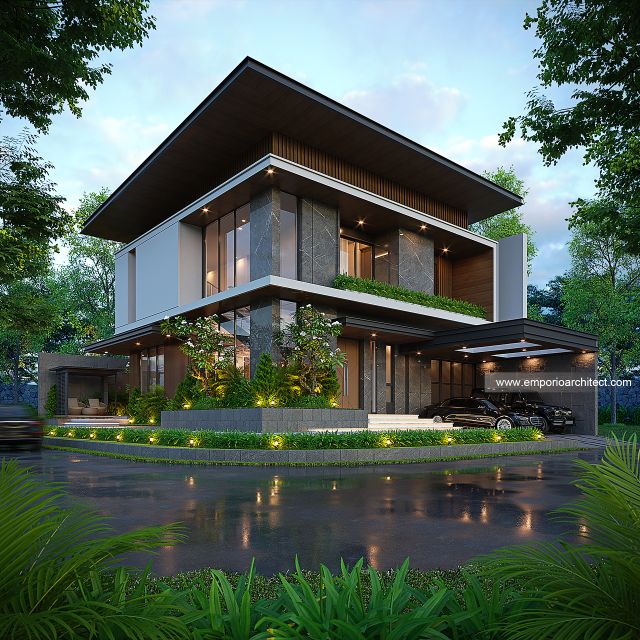 Mr. AT Modern House 2 Floors Design - Tangerang