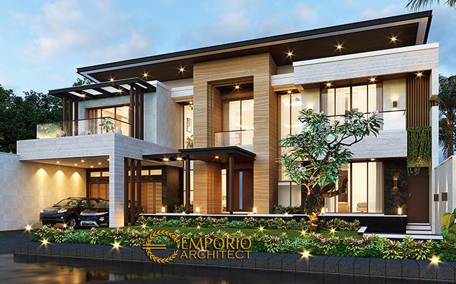 Desain Rumah Modern 2 Lantai Bapak Didi di  Palembang