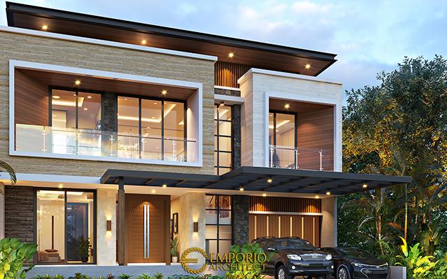 Desain Rumah Modern 2 Lantai Ibu Syeni di  Alam Sutera, Tangerang Selatan, Banten