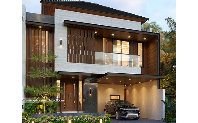 Desain Rumah Modern 2 Lantai Ibu Ida di  Jakarta