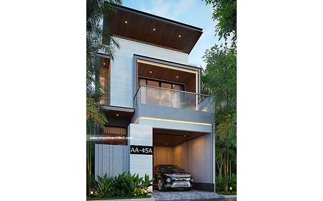 Mr. FRZ 1987 Modern House 2 Floors Design - Jakarta