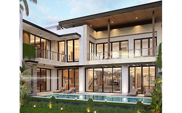 Desain Rumah Modern 2 Lantai Mrs. DR 1431 di  Tebet, Jakarta Selatan