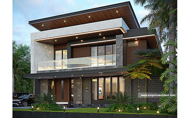 Desain Rumah Modern 2 Lantai Bapak DN 2103 di  Jayawijaya, Papua